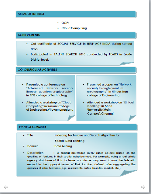 Free resume mba freshers format download